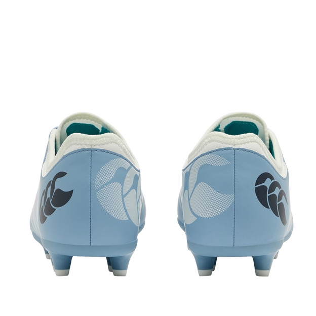 Canterbury Adults Phoenix 2.0 Team Firm Ground Rugby Boots Mountain Spring Grey - Back View