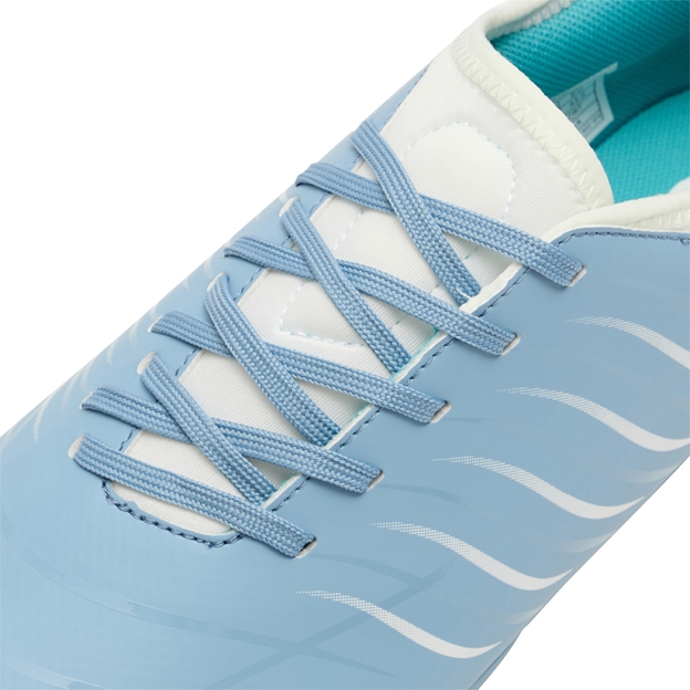 Canterbury Adults Phoenix 2.0 Team Firm Ground Rugby Boots Mountain Spring Grey - Lacing Close-up