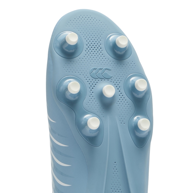 Canterbury Adults Phoenix 2.0 Team Firm Ground Rugby Boots Mountain Spring Grey - Forefoot View