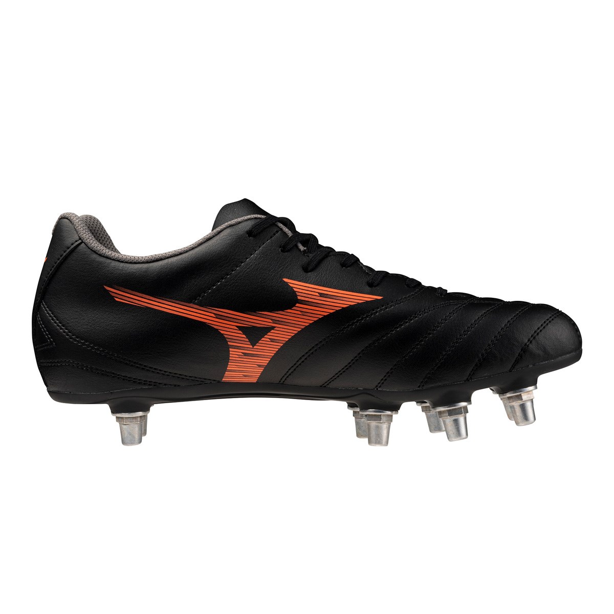 Mizuno Adults Monarcida Neo III Rugby SI Soft Ground Rugby Boots Bright Black - Outstep View