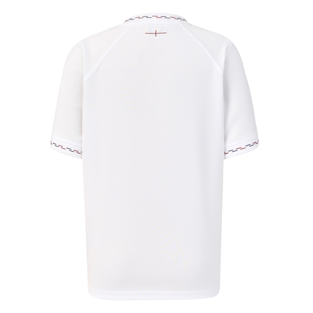 England Kids Home Rugby Shirt 26/27 Brilliant White - Back View
