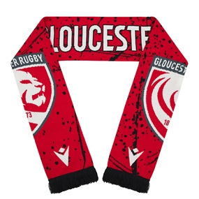 Gloucester Adults Scarf 26/27 Red - Front