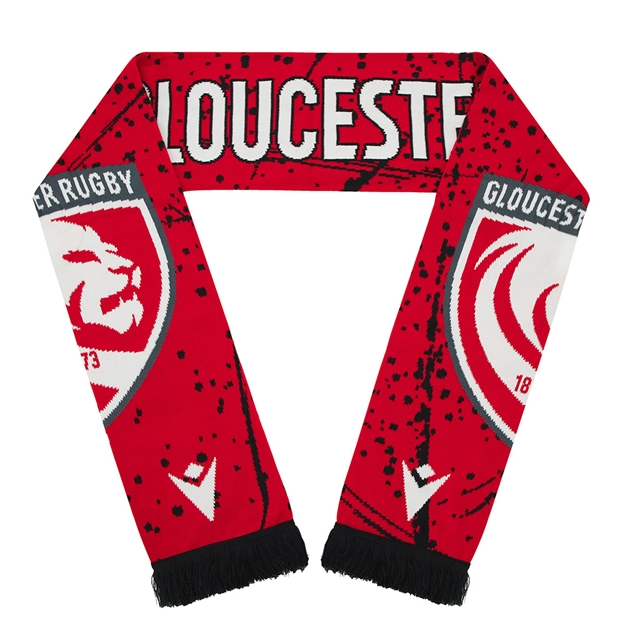 Gloucester Adults Scarf 26/27 Red - Front