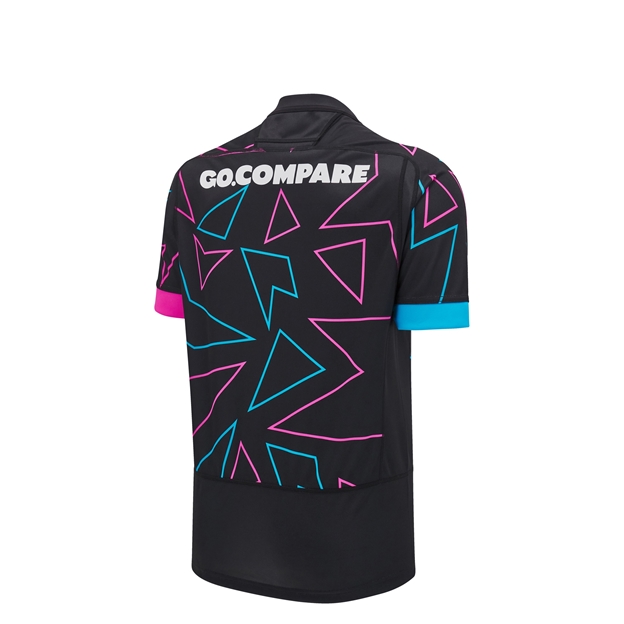 Wales Kids Away Pathway Rugby Shirt-Black 2025 - Back