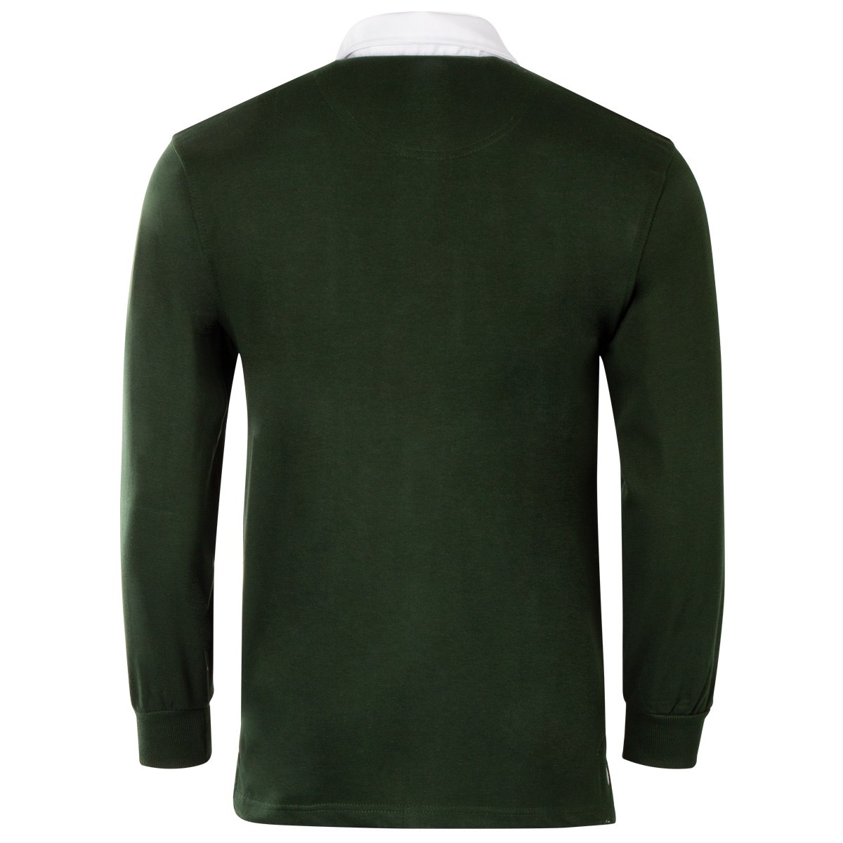 Ireland Mens Classic Crest Rugby Shirt Bottle Green - Front View