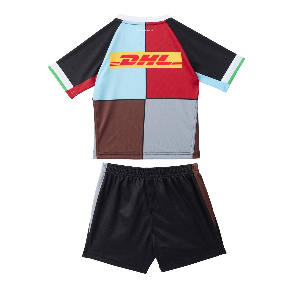 Harlequins Infant Home Kit 26/27 Black - Front View