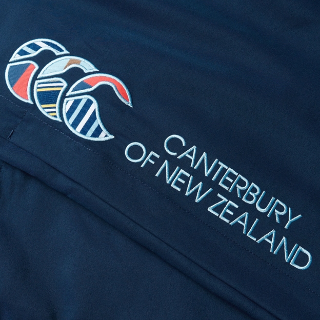 Canterbury Mens Uglies Open-Hem Stadium Pant Navy - CCC Embroidery Close-up
