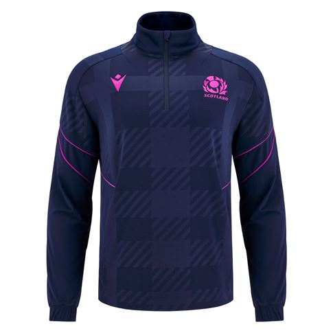 Scotland Mens Travel Full Zip Hoody 25/26 Navy - Front