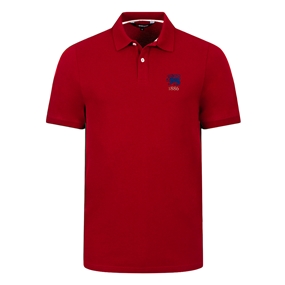 Hong Kong 1886 Heritage Polo Shirt Red - Front View