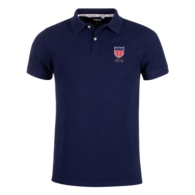 USA Mens 1874 Origins Polo Shirt – Navy