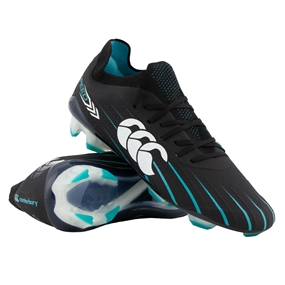 Canterbury Adults Speed Falcon 2.0 Elite Firm Ground Rugby Boots Jet Black - Front Main View