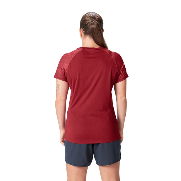 British and Irish Lions Womens Superlight T-Shirt Red - Model Back