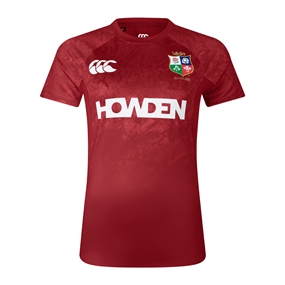 British and Irish Lions Womens Superlight T-Shirt Red - Front