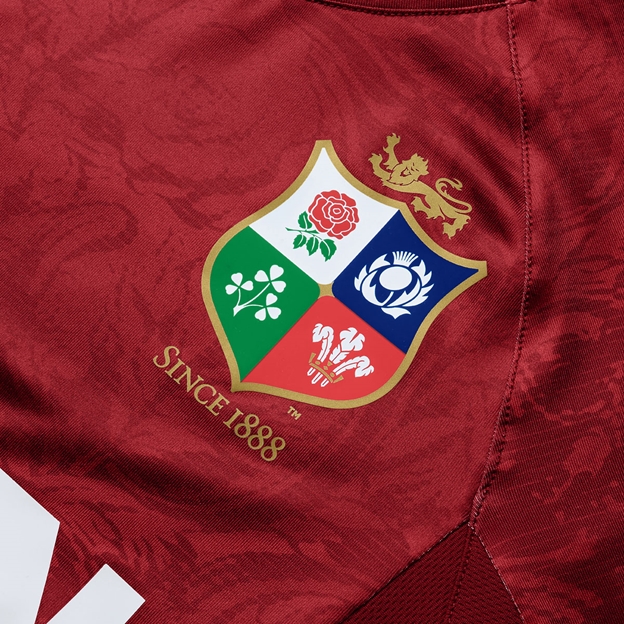 British and Irish Lions Womens Superlight T-Shirt Red - Crest