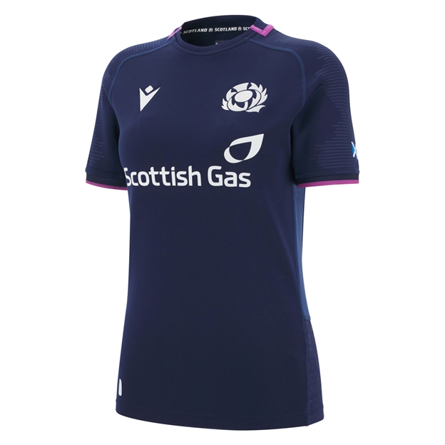 Scotland Womens W6N Home Rugby Shirt 25/26 Navy - Front
