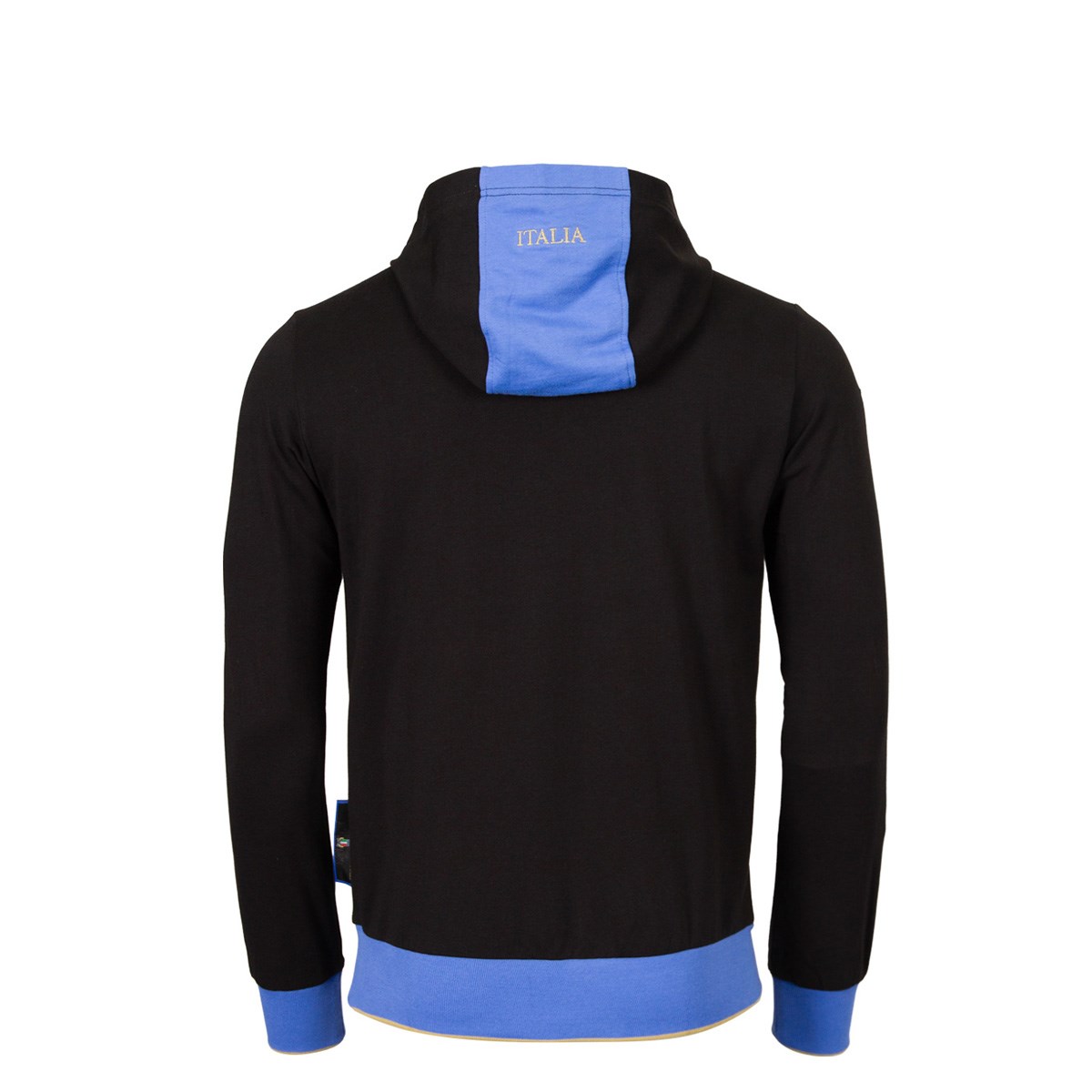 Italy Kids Supporters Cotton Hoody 25/26 Black - Front
