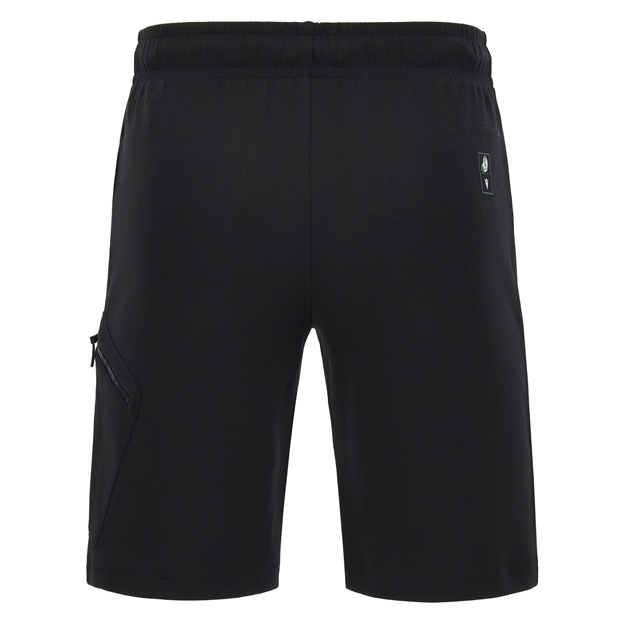 Rugby World Cup 2027 Mens Athleisure Light Bermuda Shorts - Black/Orange - Back