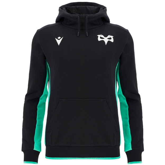 Ospreys Mens Travel Hoodie 25/26 Black - Front