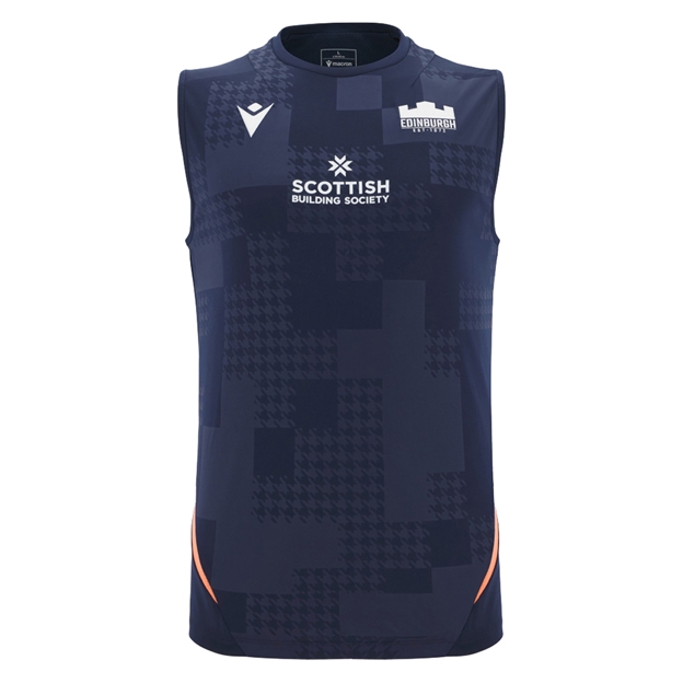 Edinburgh Mens Training Vest 25/26 Navy - Front View