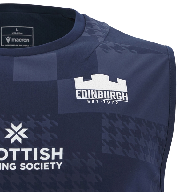 Edinburgh Mens Training Vest 25/26 Navy - Shoulder