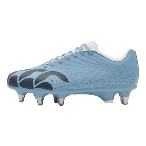 Canterbury Adults Stampede Groundbreak Team Soft Ground Rugby Boots Mountain Spring Grey - Outstep View