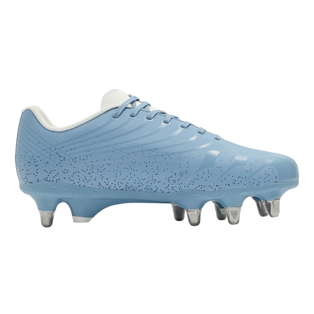 Canterbury Adults Stampede Groundbreak Team Soft Ground Rugby Boots Mountain Spring Grey - Instep View