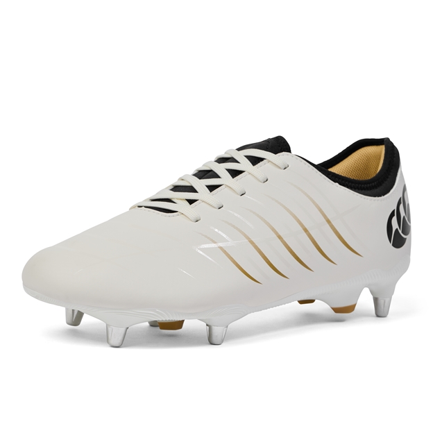 Canterbury Adults Phoenix 2.0 Team Soft Ground Rugby Boots White - Front