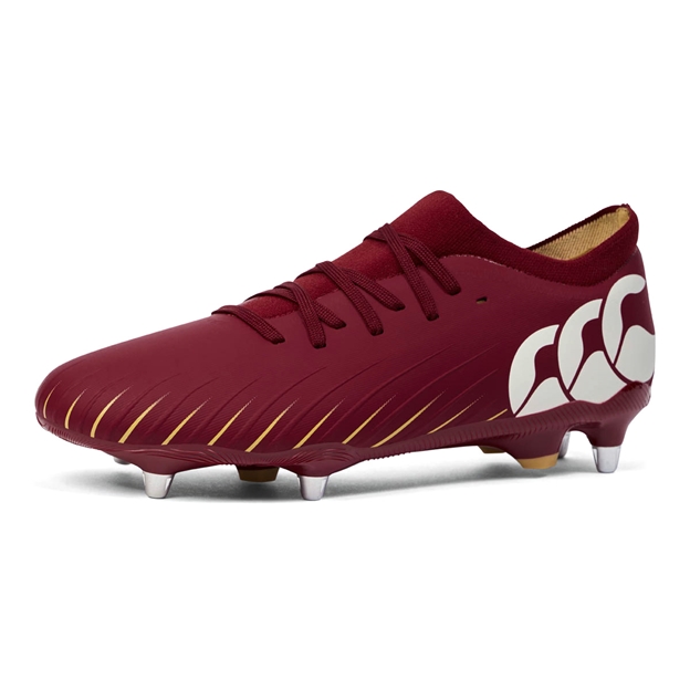 Canterbury Adults Speed Falcon Pro SG Rugby Boots Red - Front