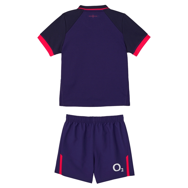 England Infants Away Rugby Kit 26/27 Maritime Blue - Back View