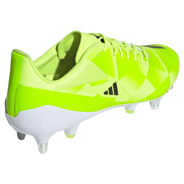 adidas Adults Adizero RS15 Ultimate Soft Ground Rugby Boots Yellow - Back