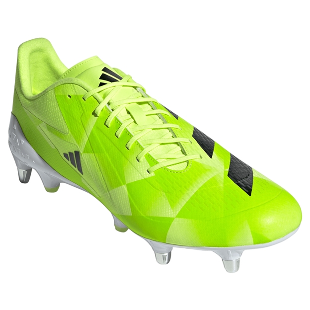 adidas Adults Adizero RS15 Ultimate Soft Ground Rugby Boots Yellow - Front