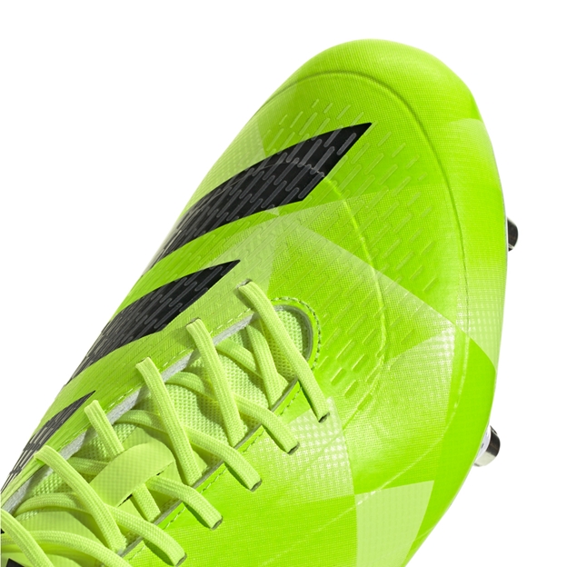 adidas Adults Adizero RS15 Ultimate Soft Ground Rugby Boots Yellow - Toe