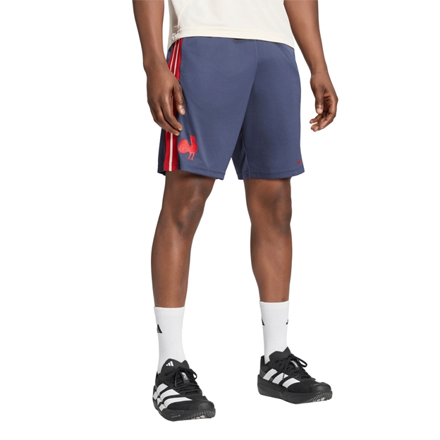 France Mens Gym Shorts 26/27 Shadow Navy - Model Front View