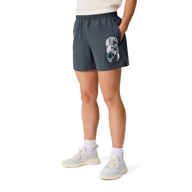 Canterbury Womens Uglies Tactic Shorts Dark Slate Blue - Model Side View