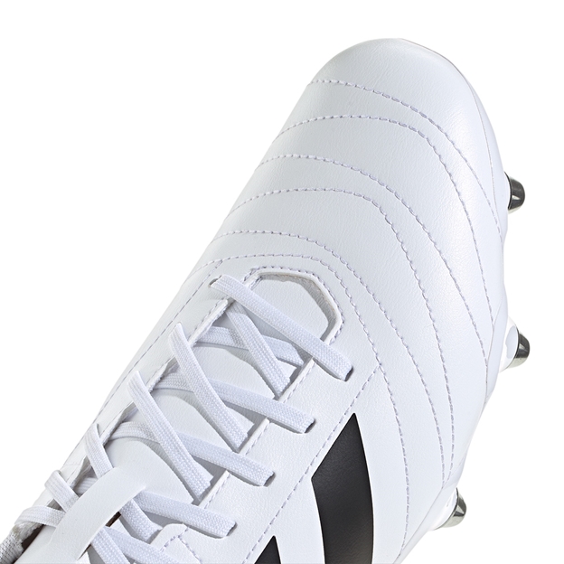 adidas Adults Kakari Soft Ground Rugby Boots White - Toe