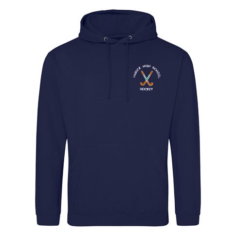 Hawick HS Hockey Hoodie Navy - Front