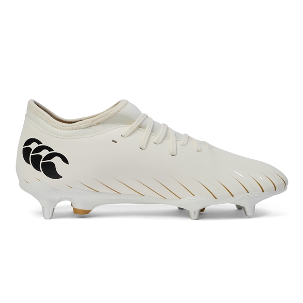 Canterbury Adults Speed Falcon Team Soft Ground Rugby Boots White - Instep