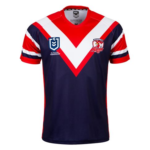 Sydney Roosters Kids Supporters Shirt 2026 Navy - Front View