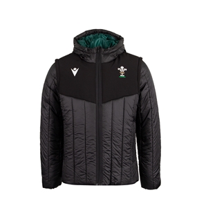Wales Kids Travel Bomber Jacket 26/27 Black - Front View