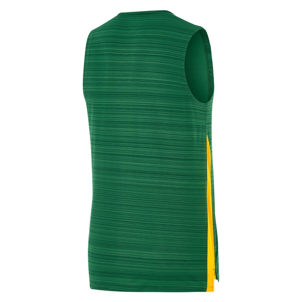 South Africa Springboks Mens Training Vest 26/27 Gorge Green - Back View