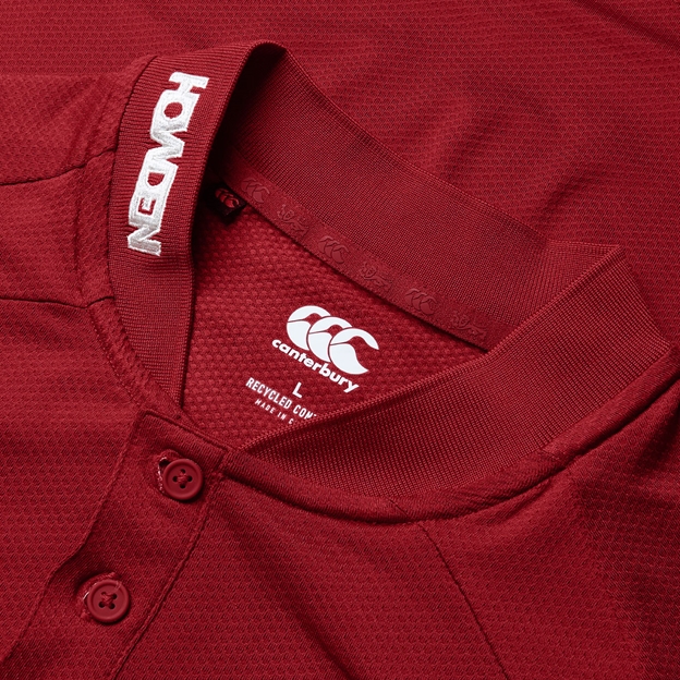 British and Irish Lions Mens Polo Shirt Red - Neck