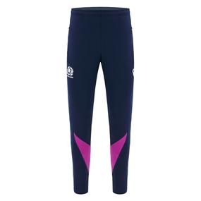 Scotland Mens Training Fitted Track Pants 25/26 Navy - Front