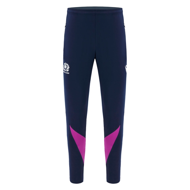 Scotland Mens Training Fitted Track Pants 25/26 Navy - Front