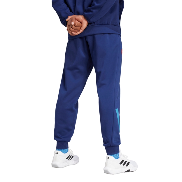 France adidas Mens Travel Pant - Dark Blue 2024 - Model Back