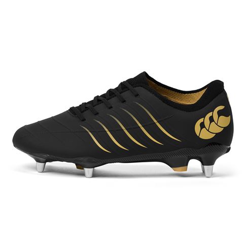 Canterbury Adults Phoenix 2.0 Pro Soft Ground Rugby Boots Black - Outstep