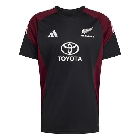 All Blacks Mens Performance T-Shirt 26/27 All Black - Front View