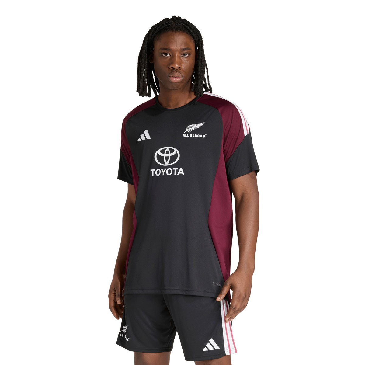 All Blacks Mens Performance T-Shirt 26/27 All Black - Front View