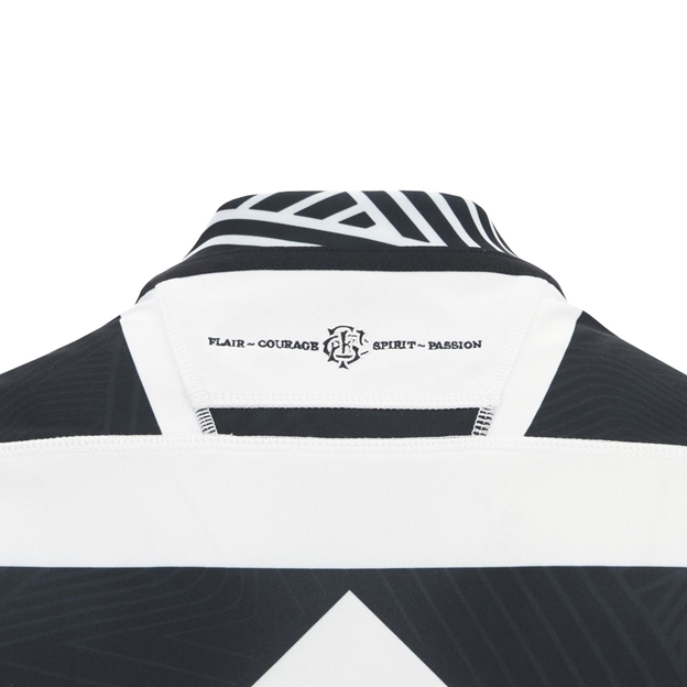 Barbarians Kids Home Rugby Shirt 25/26 - Neck Close-up