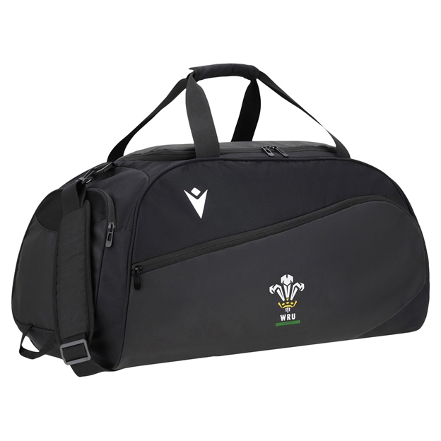 Wales Adults Gym Bag 26/27 Black - Front View