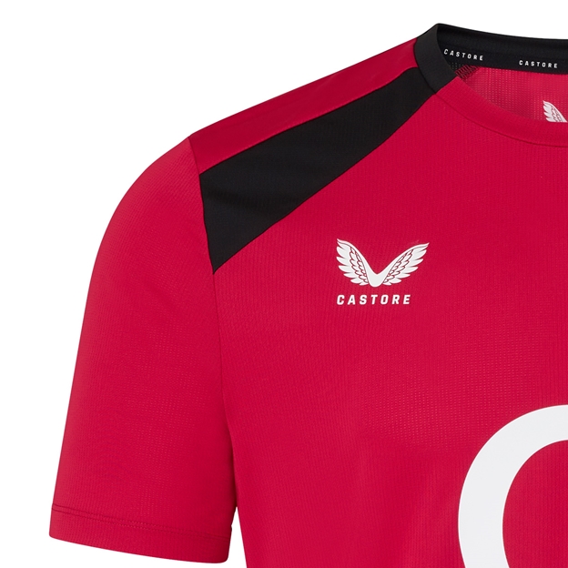 England Mens Performance T-Shirt 26/27 Persian Red - Castore
